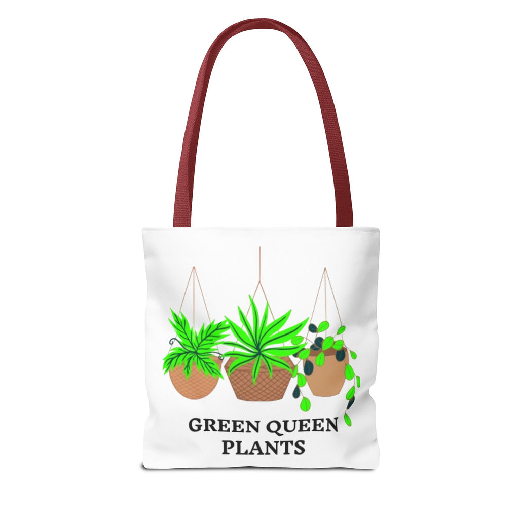 Tote — Green Queen Plants Hanging Houseplant Illustration Tote Bag