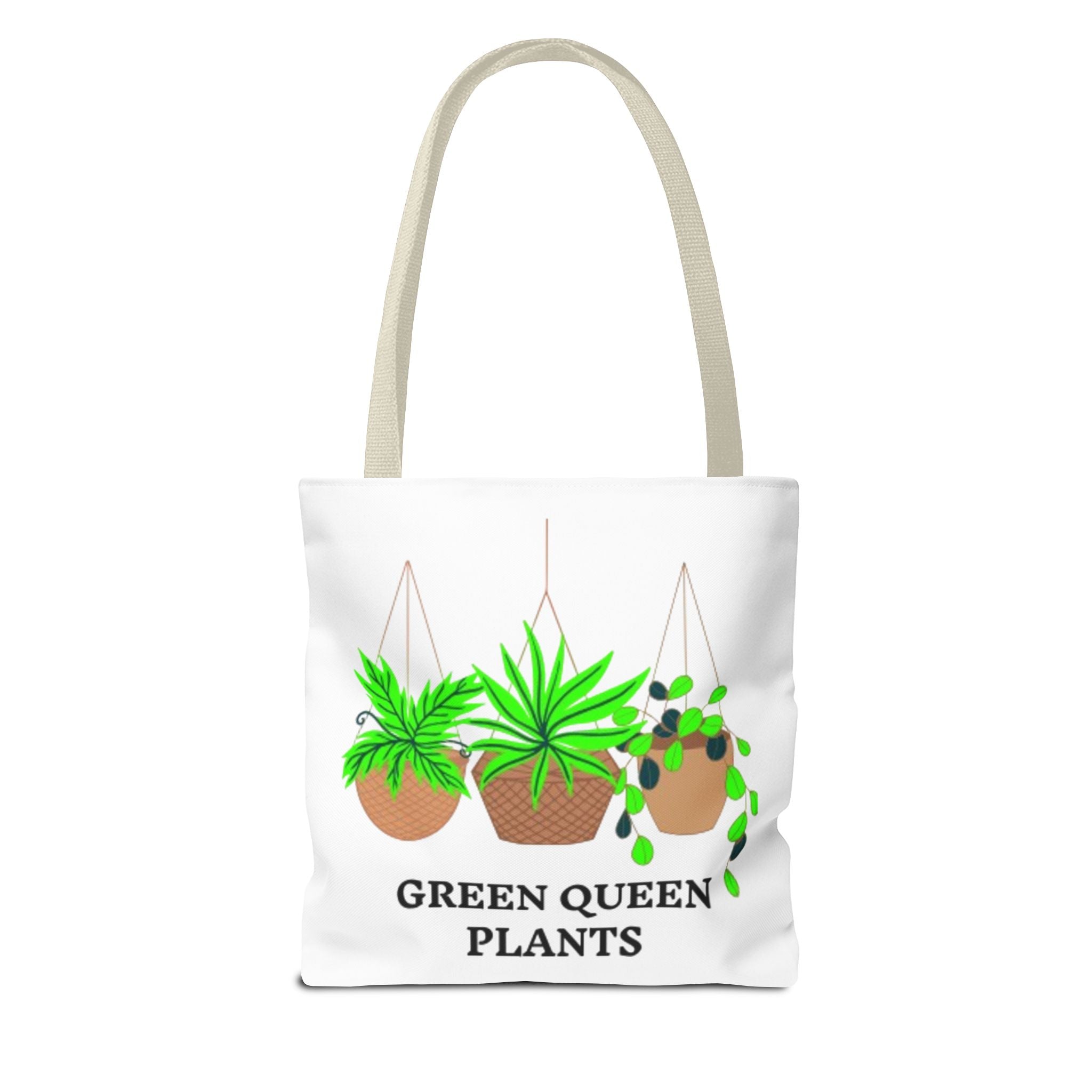 Tote — Green Queen Plants Hanging Houseplant Illustration Tote Bag
