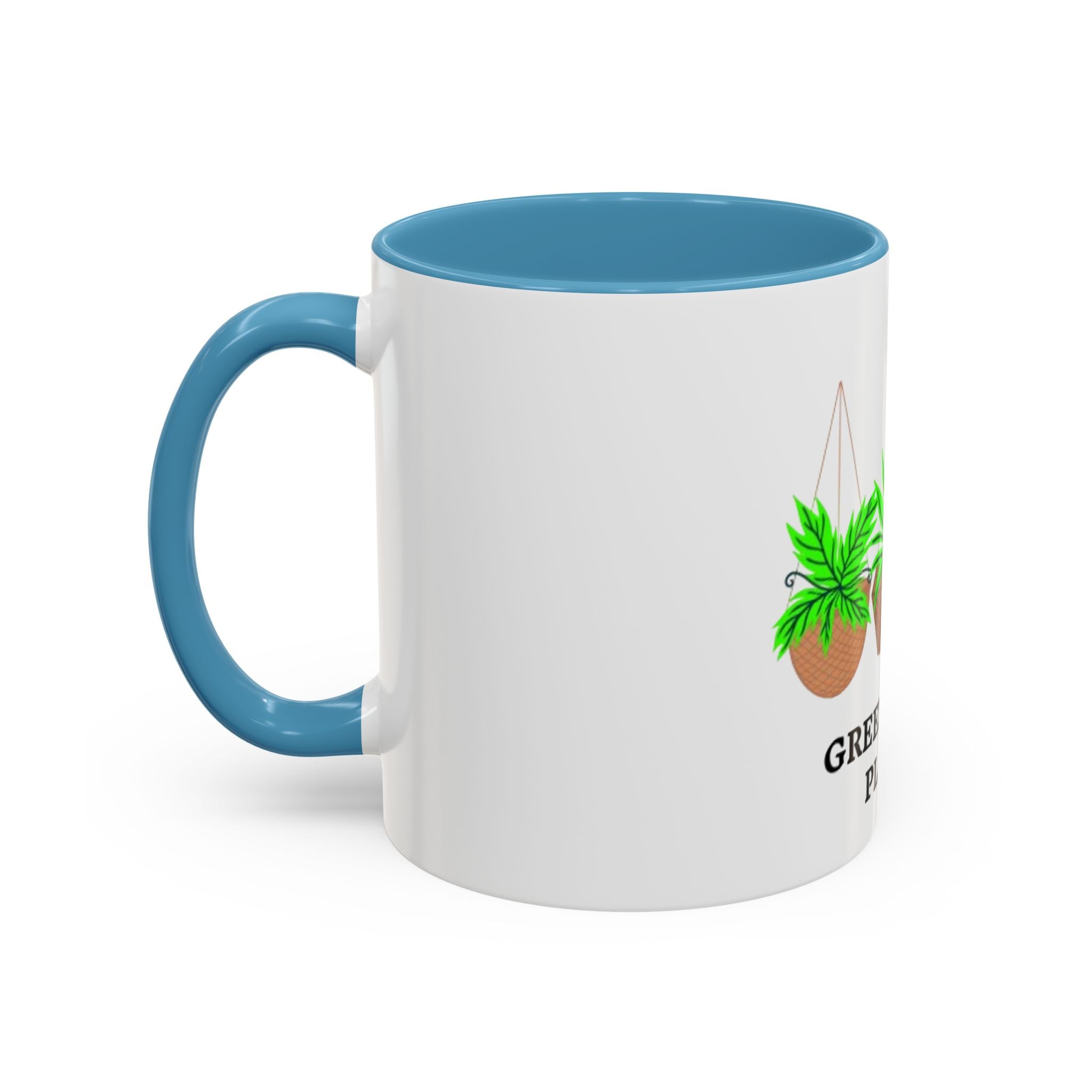 Green Queen Plants Accent Coffee Mug – Plant Lover Ceramic Mug (11/15oz)