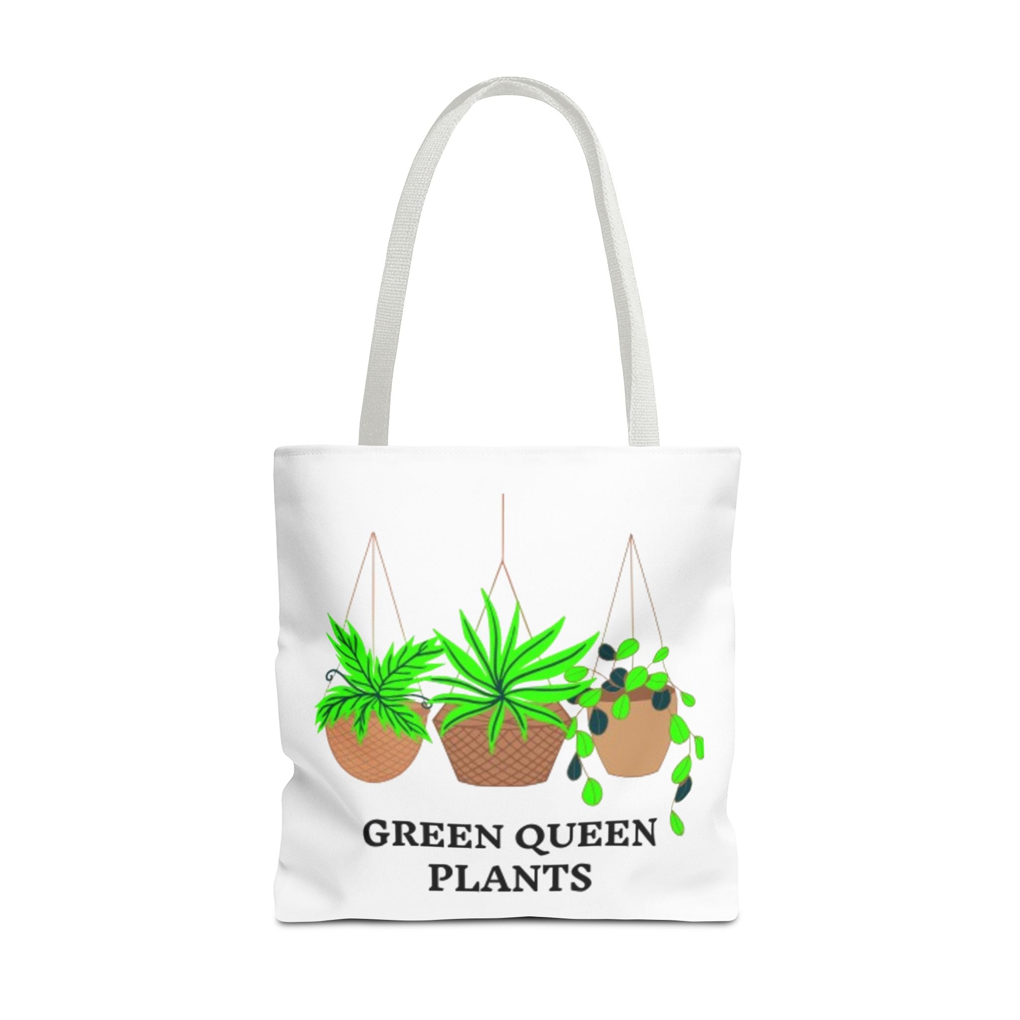 Tote — Green Queen Plants Hanging Houseplant Illustration Tote Bag