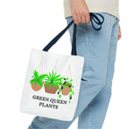 Tote — Green Queen Plants Hanging Houseplant Illustration Tote Bag