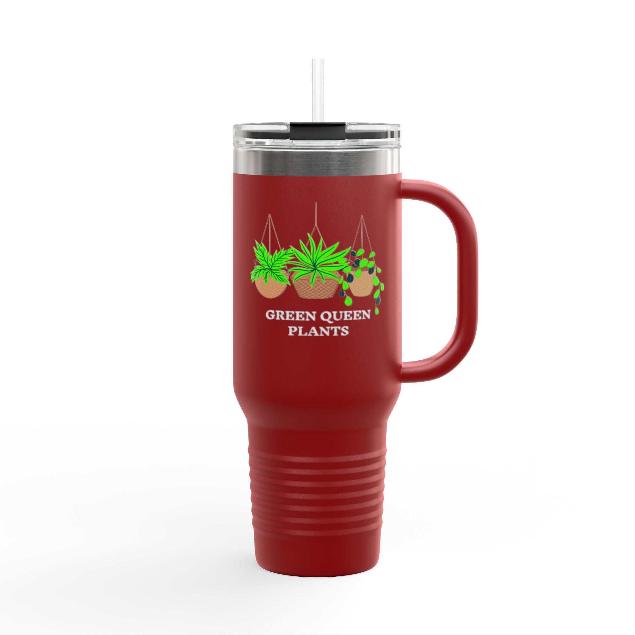 40oz Insulated Travel Mug — Hanging Plants Garden Lover Tumbler
