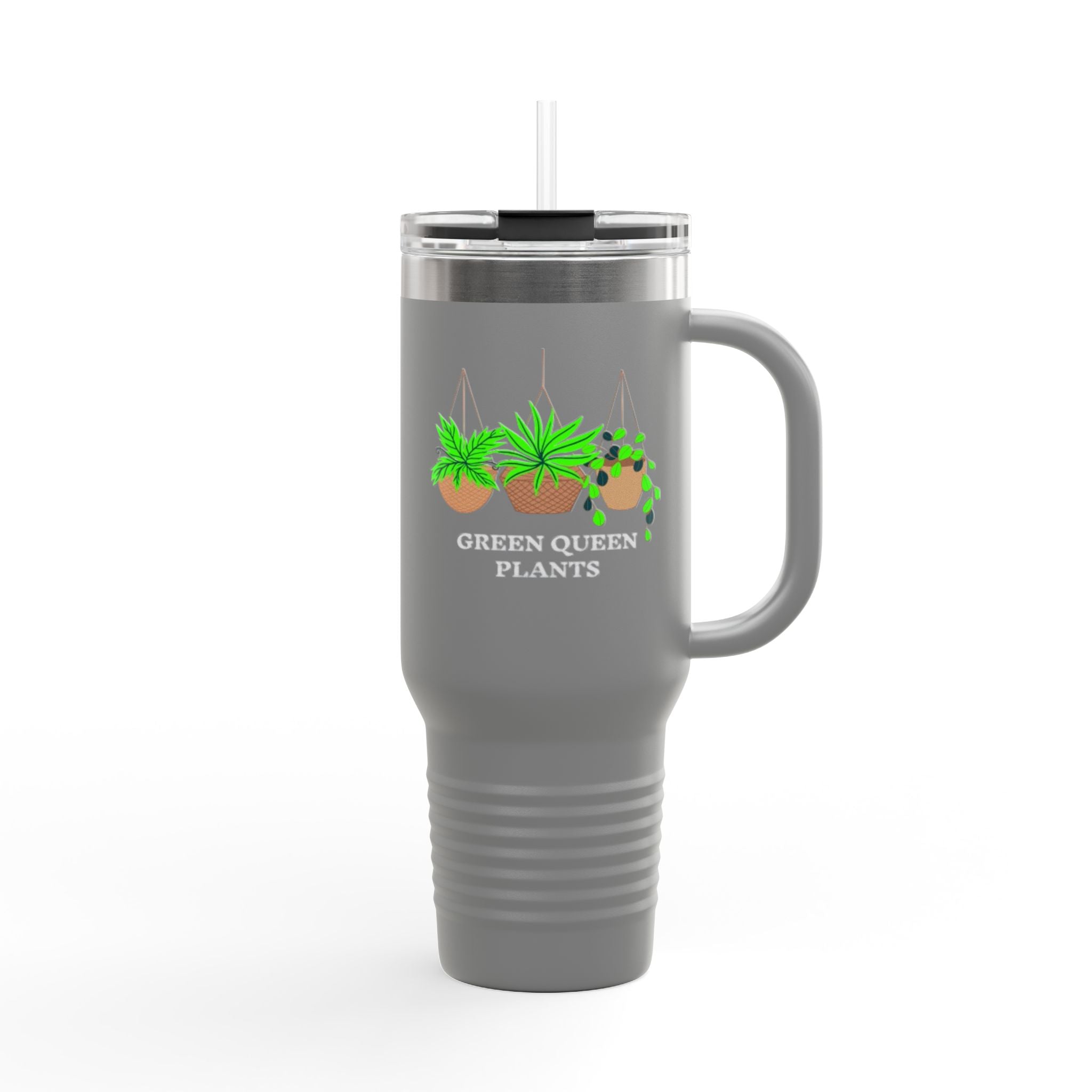 40oz Insulated Travel Mug — Hanging Plants Garden Lover Tumbler
