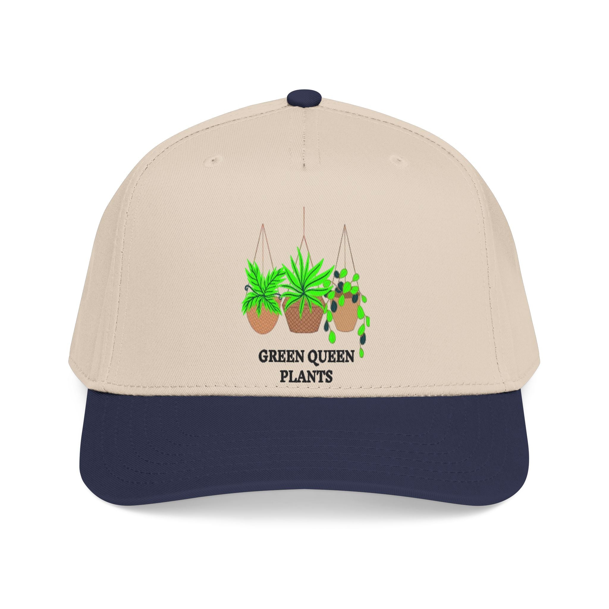 Green Queen Plants Baseball Cap — Hanging Pothos & Spider Plant Hat