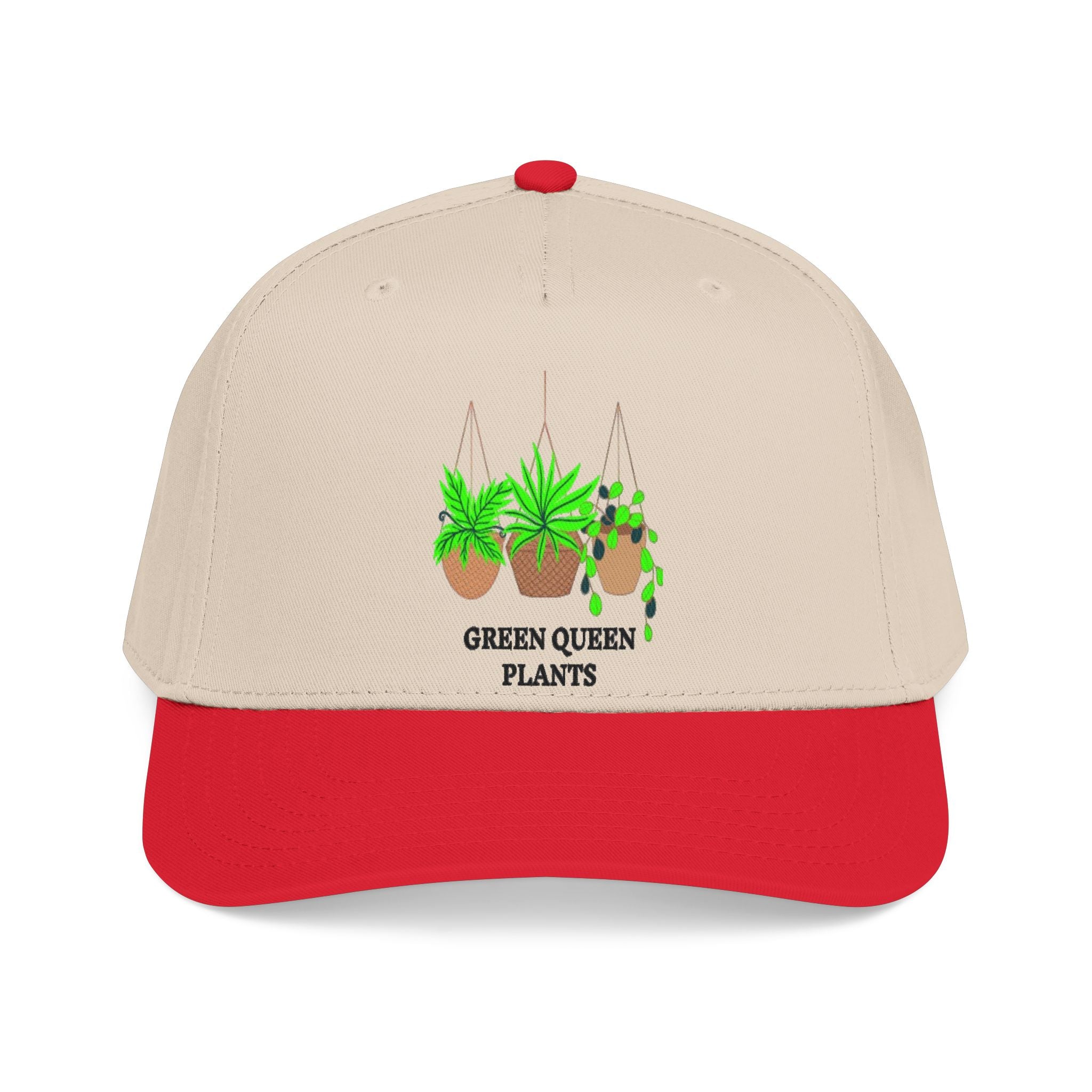 Green Queen Plants Baseball Cap — Hanging Pothos & Spider Plant Hat