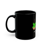 Green Queen Plants Black Coffee Mug – Hanging Houseplants Design (11oz & 15oz)