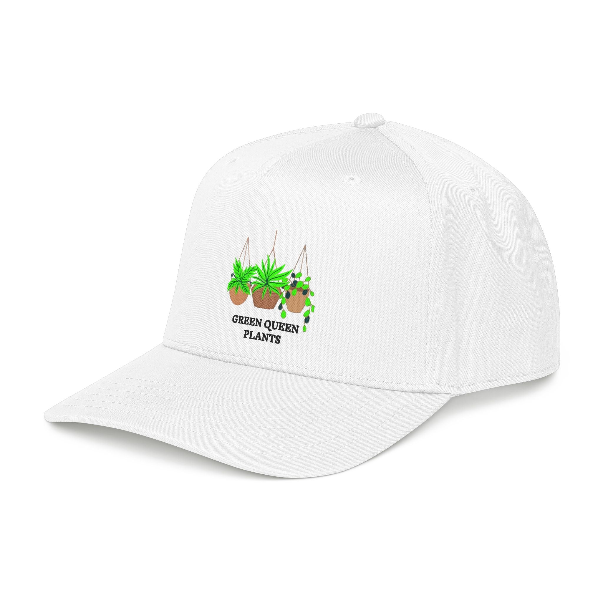 Green Queen Plants Baseball Cap — Hanging Pothos & Spider Plant Hat
