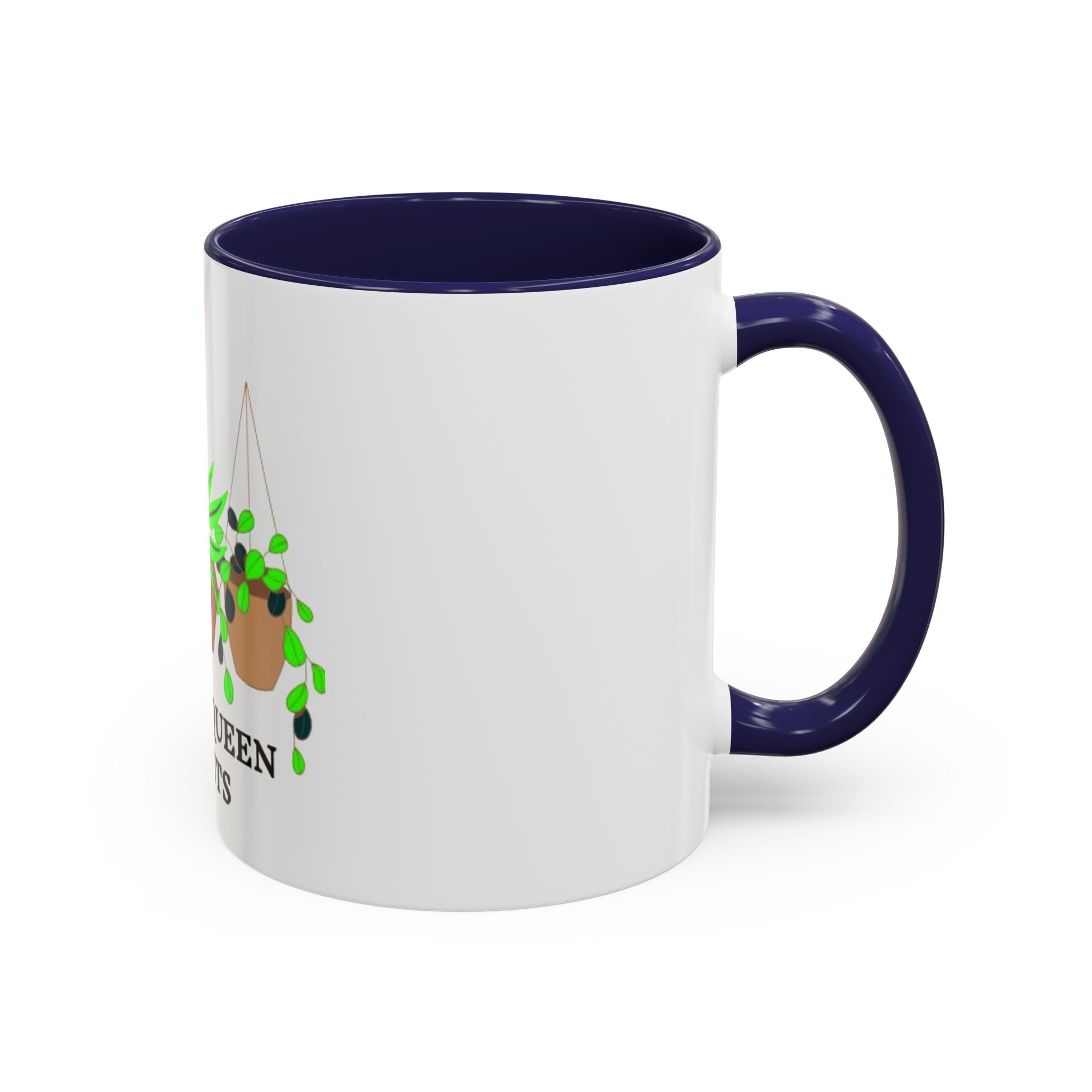 Green Queen Plants Accent Coffee Mug – Plant Lover Ceramic Mug (11/15oz)