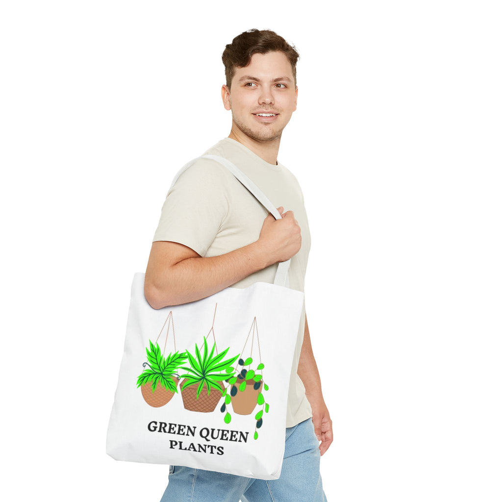 Tote — Green Queen Plants Hanging Houseplant Illustration Tote Bag