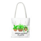 Tote — Green Queen Plants Hanging Houseplant Illustration Tote Bag