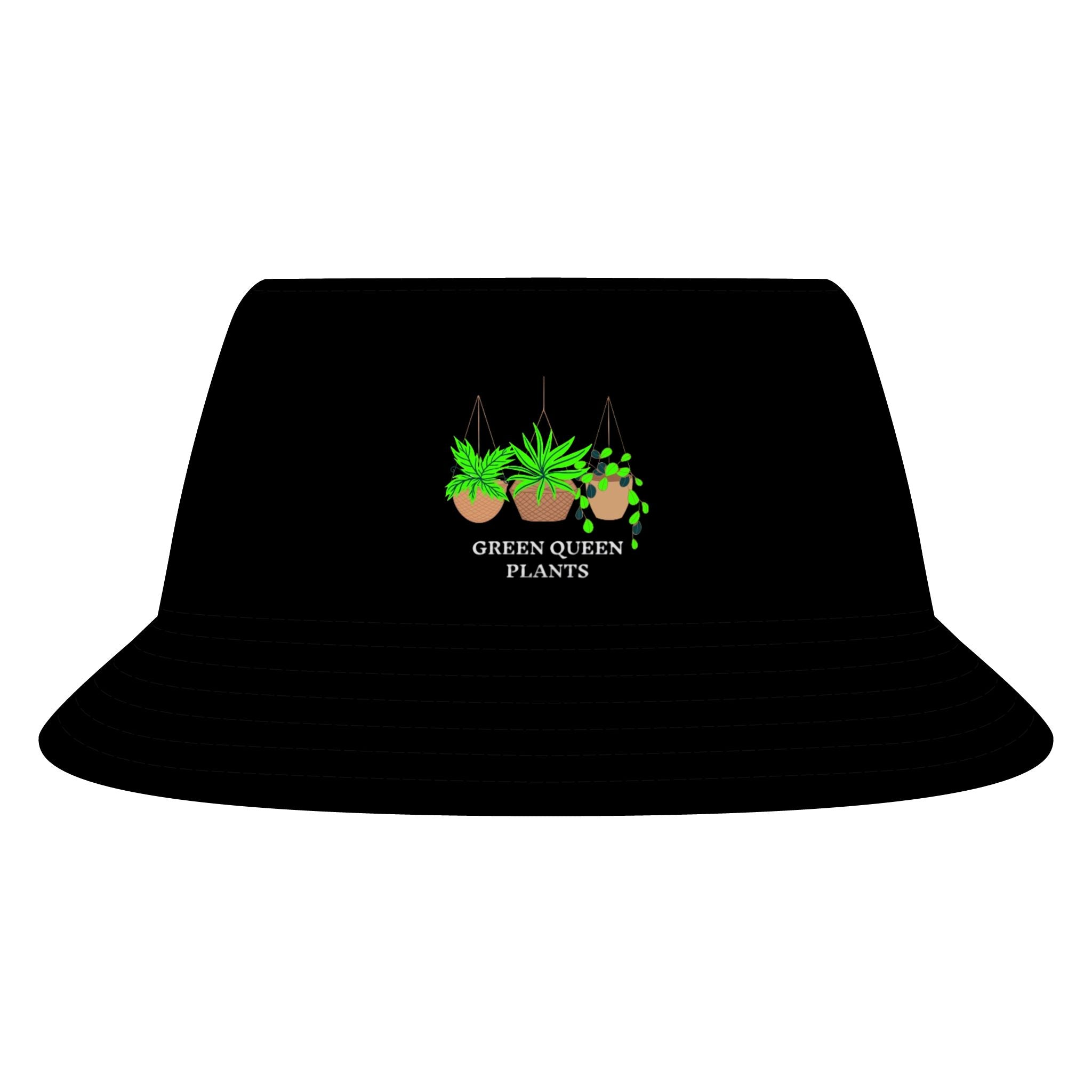 Green Queen Plants Bucket Hat — Sustainable Plant Lover’s Sun Hat