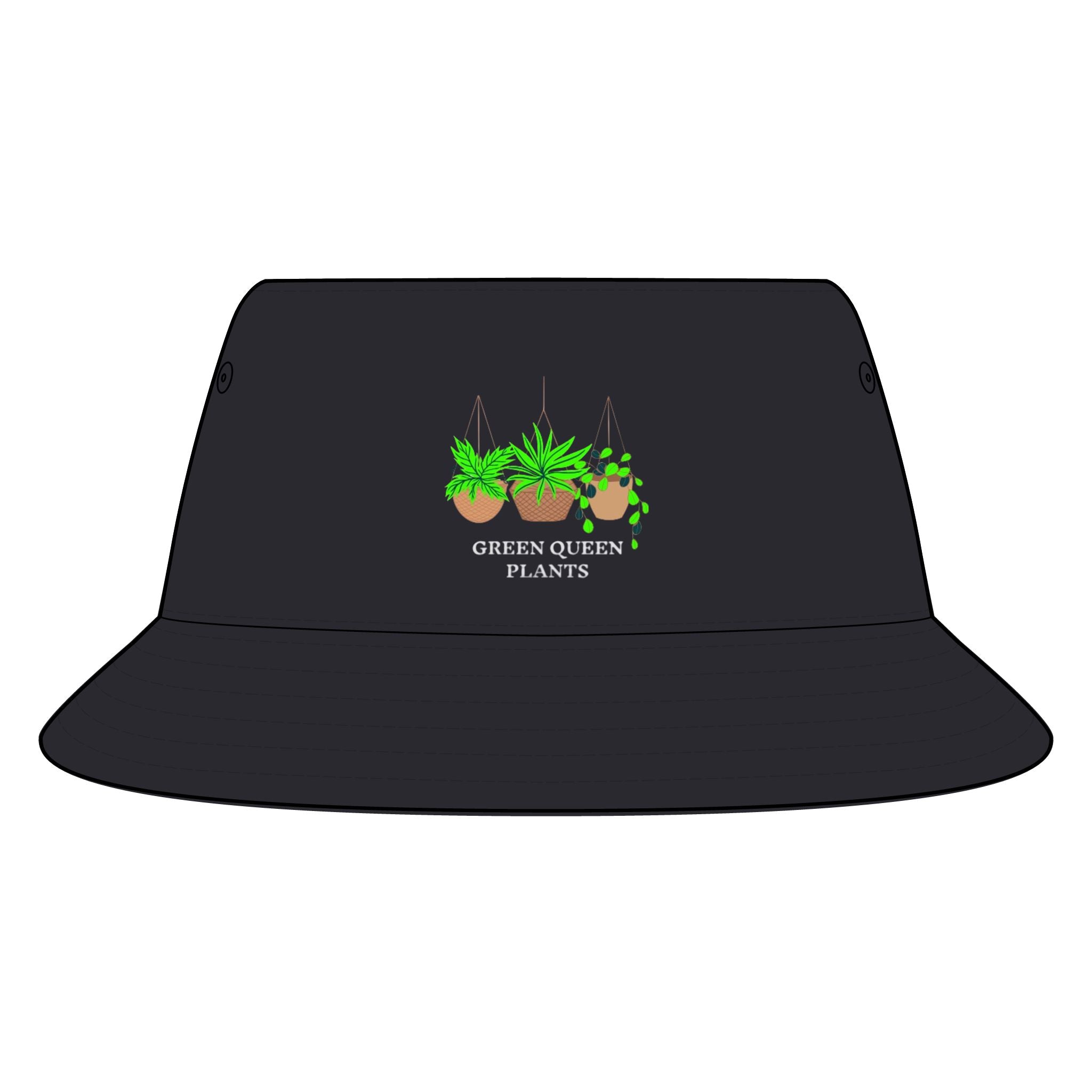 Green Queen Plants Bucket Hat — Sustainable Plant Lover’s Sun Hat