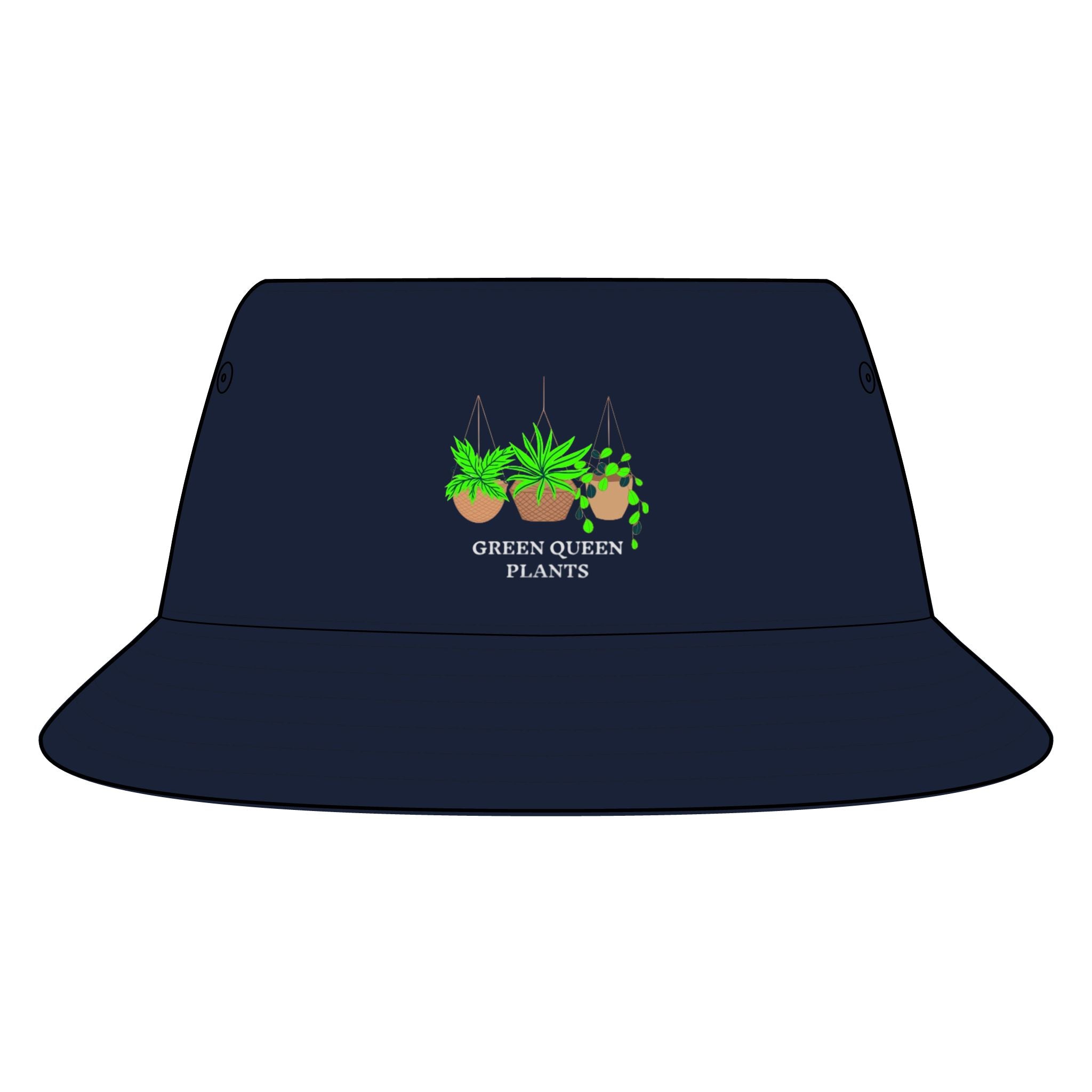 Green Queen Plants Bucket Hat — Sustainable Plant Lover’s Sun Hat