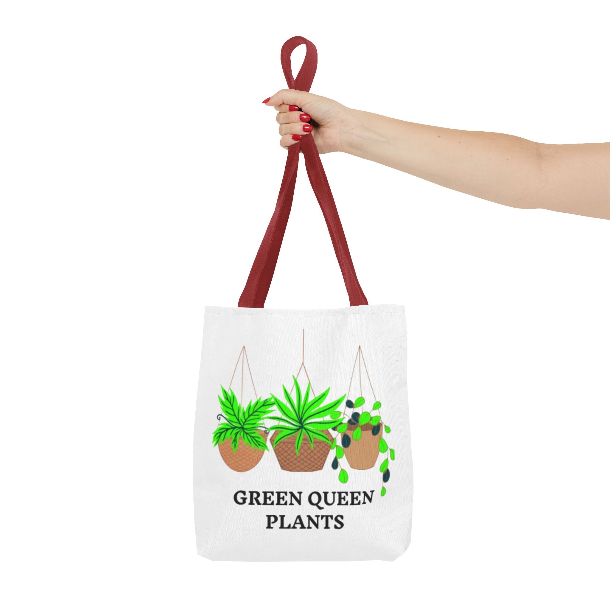 Tote — Green Queen Plants Hanging Houseplant Illustration Tote Bag