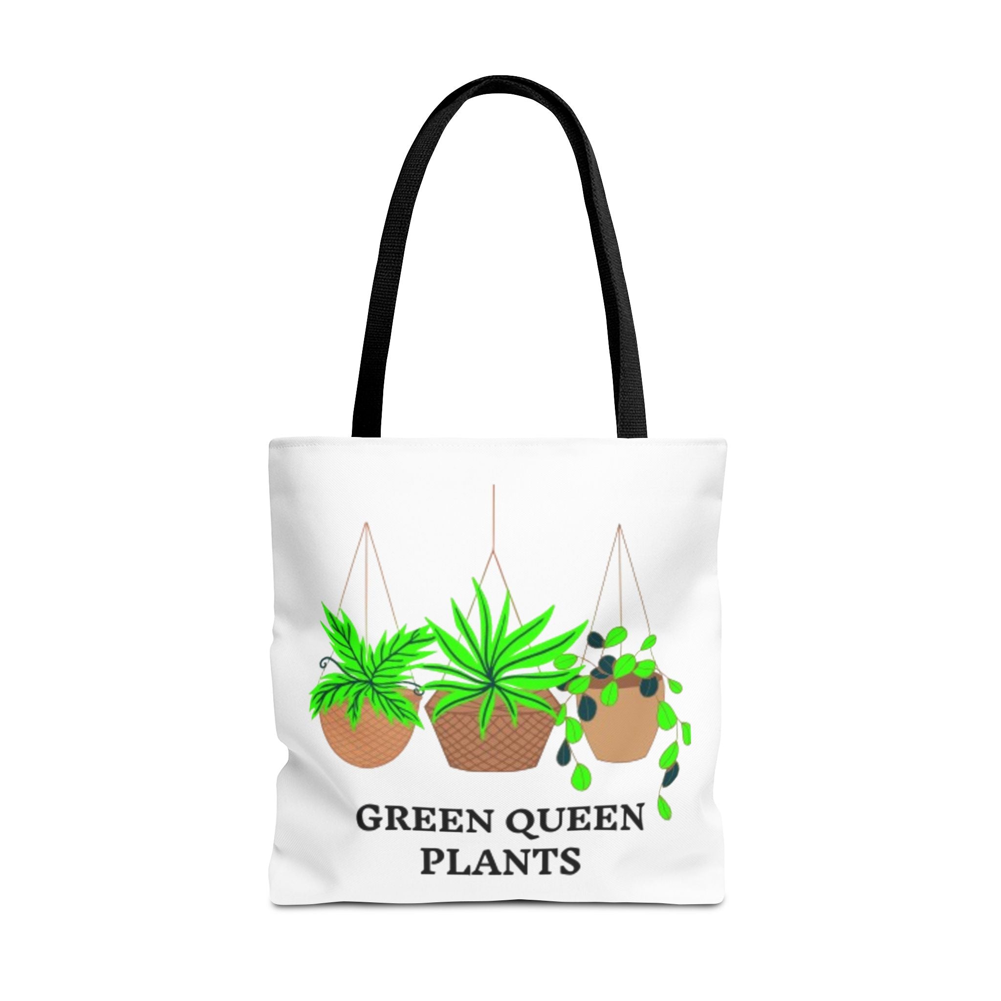 Tote — Green Queen Plants Hanging Houseplant Illustration Tote Bag