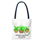Tote — Green Queen Plants Hanging Houseplant Illustration Tote Bag