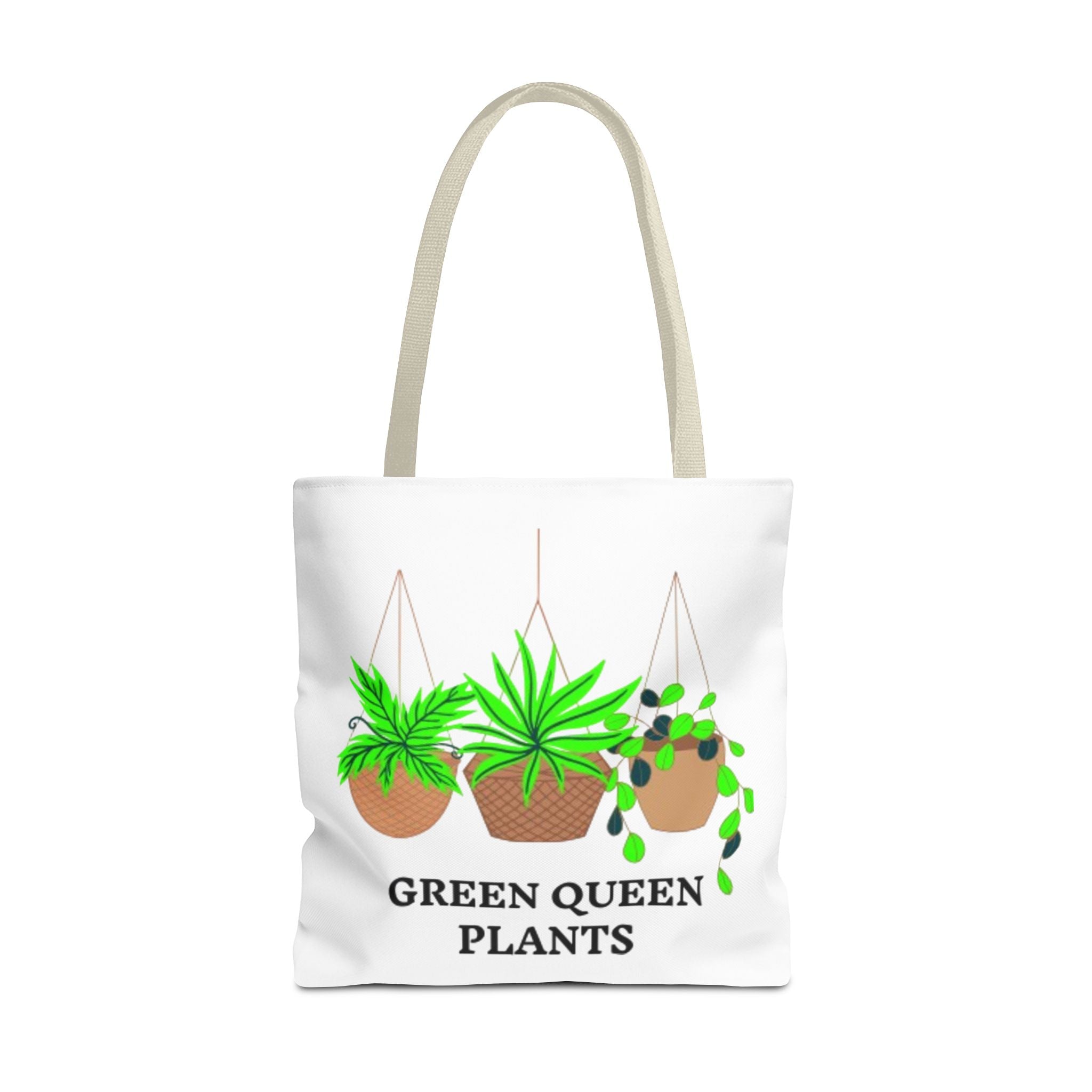 Tote — Green Queen Plants Hanging Houseplant Illustration Tote Bag