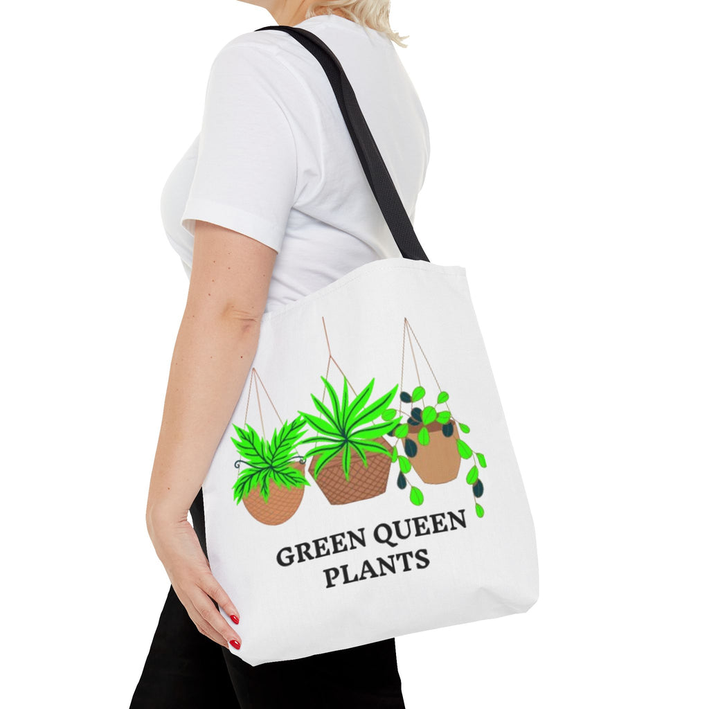 Tote — Green Queen Plants Hanging Houseplant Illustration Tote Bag