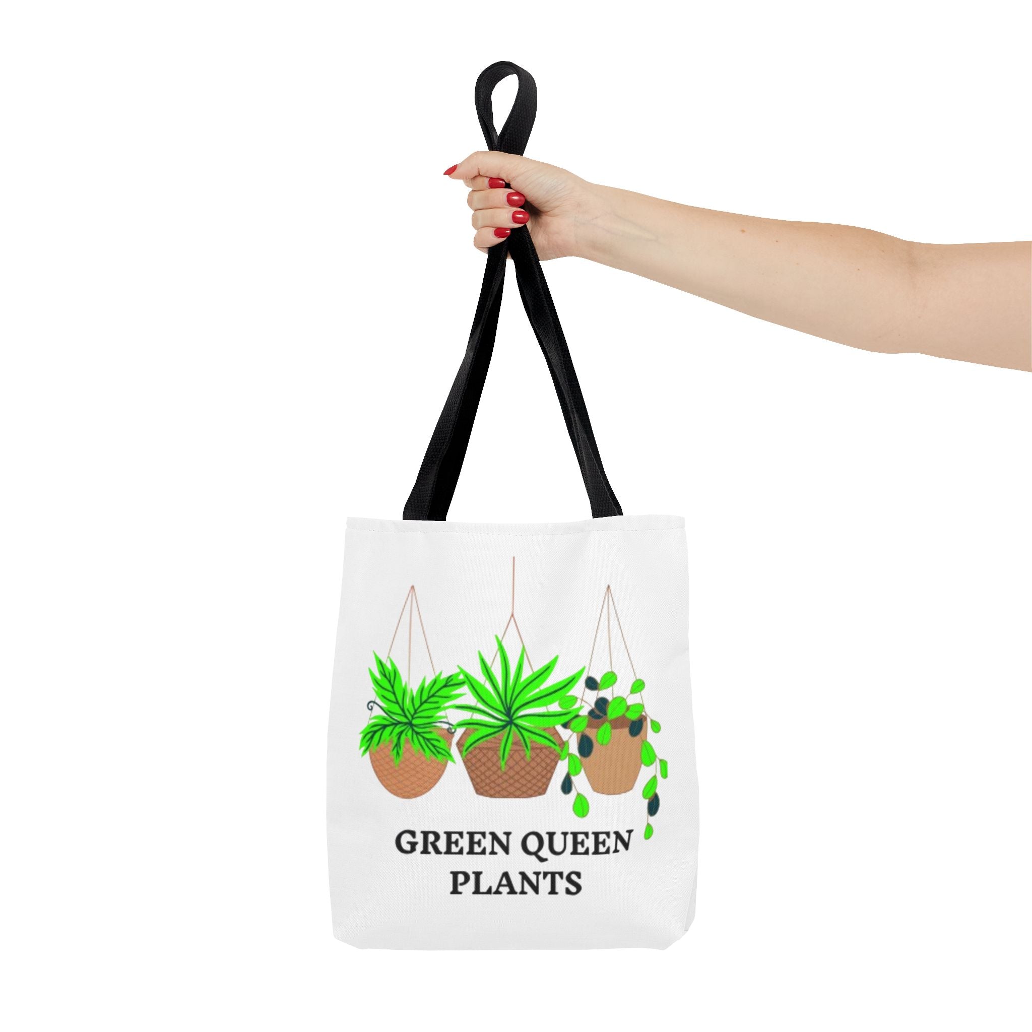 Tote — Green Queen Plants Hanging Houseplant Illustration Tote Bag