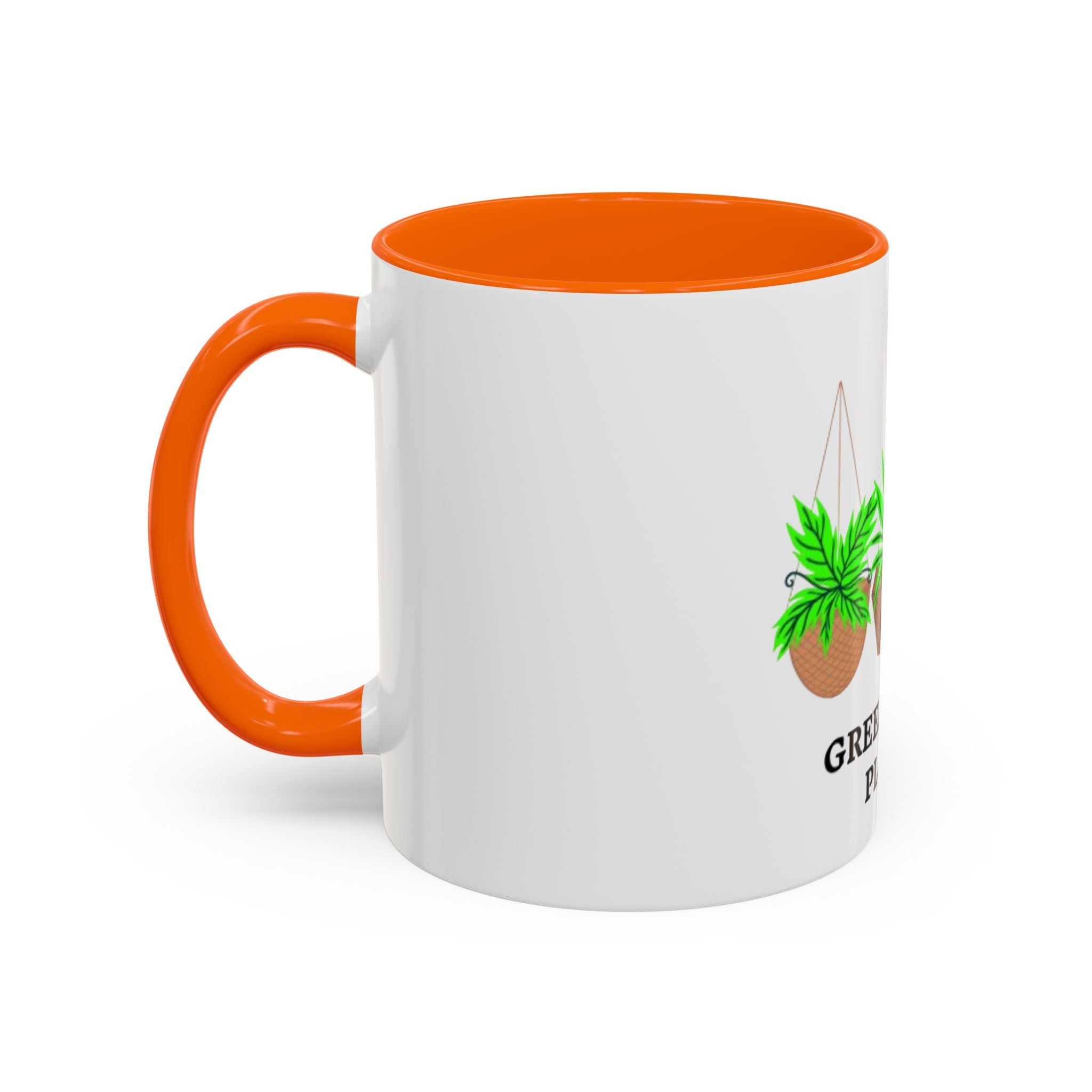 Green Queen Plants Accent Coffee Mug – Plant Lover Ceramic Mug (11/15oz)