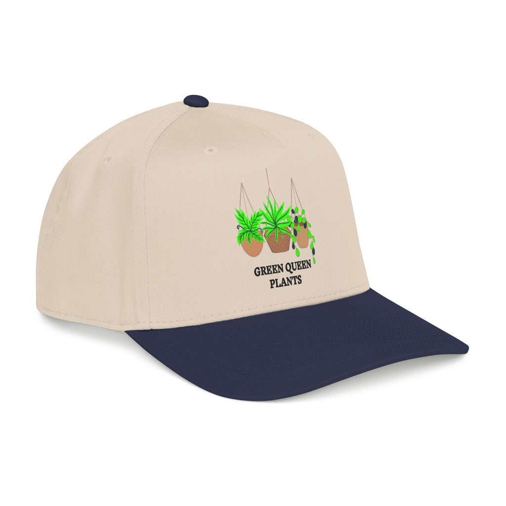 Green Queen Plants Baseball Cap — Hanging Pothos & Spider Plant Hat