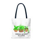 Tote — Green Queen Plants Hanging Houseplant Illustration Tote Bag