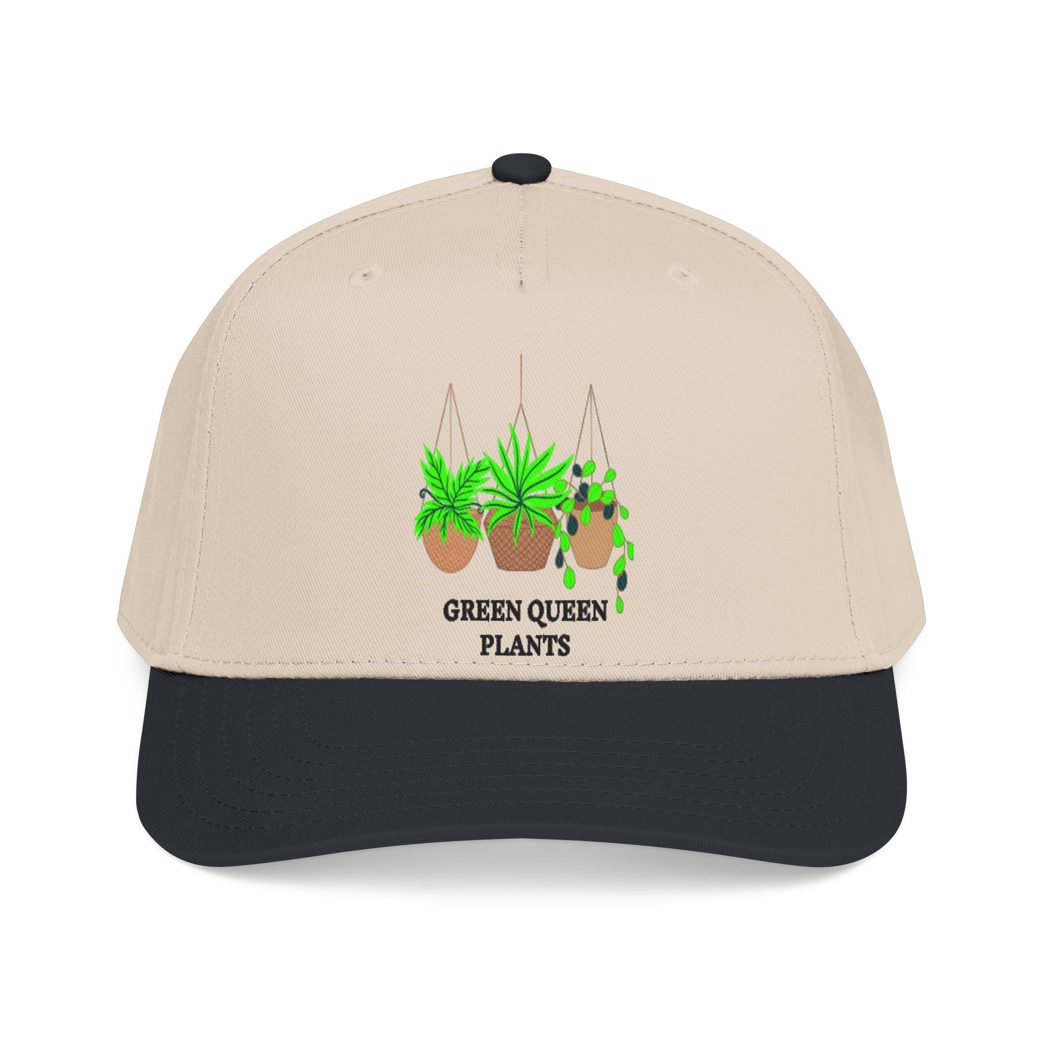 Green Queen Plants Baseball Cap — Hanging Pothos & Spider Plant Hat