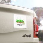Green Queen Plants Car Magnet — Hanging Houseplants Design
