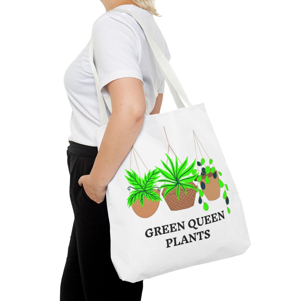 Tote — Green Queen Plants Hanging Houseplant Illustration Tote Bag
