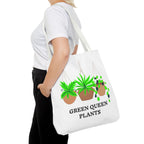 Tote — Green Queen Plants Hanging Houseplant Illustration Tote Bag