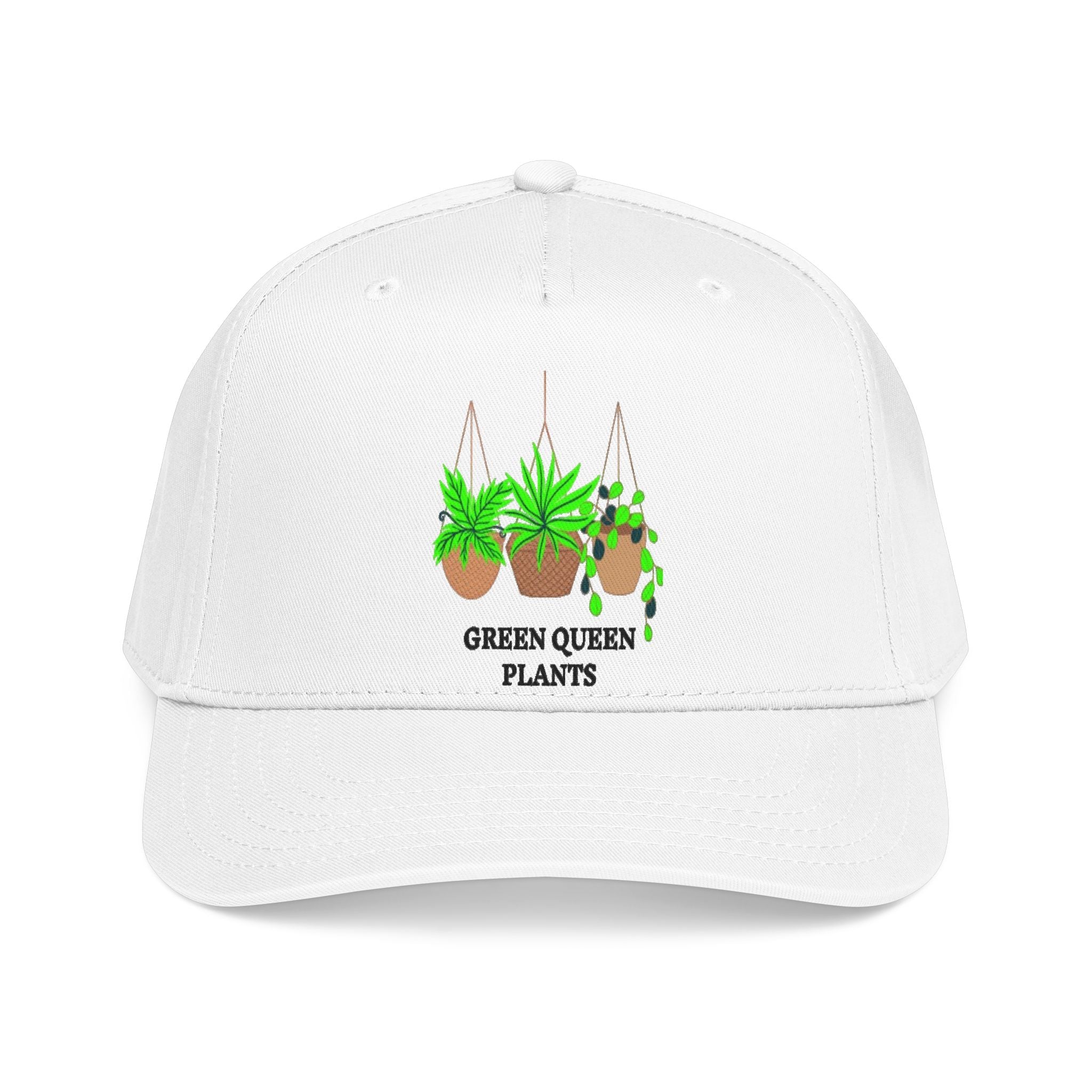 Green Queen Plants Baseball Cap — Hanging Pothos & Spider Plant Hat