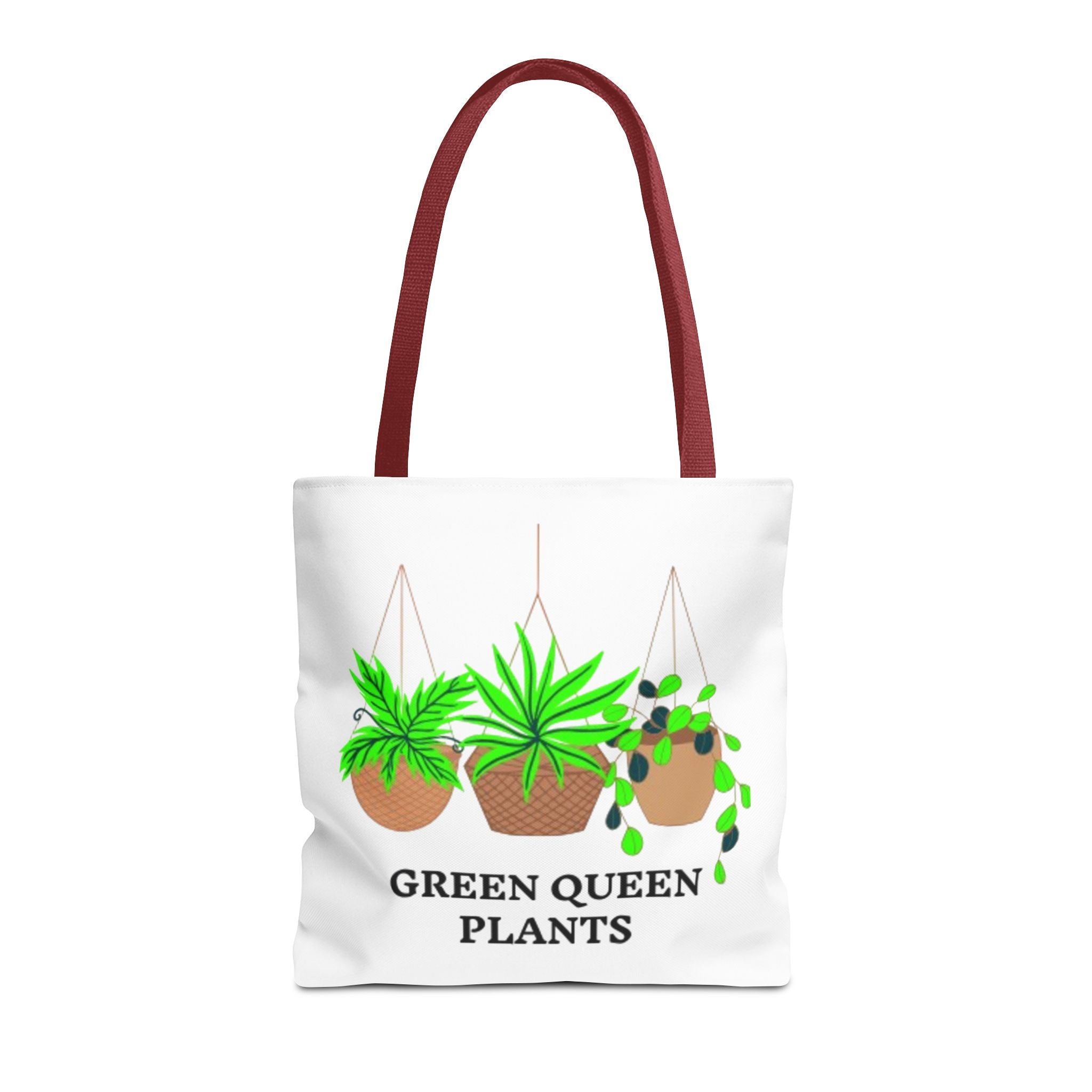 Tote — Green Queen Plants Hanging Houseplant Illustration Tote Bag