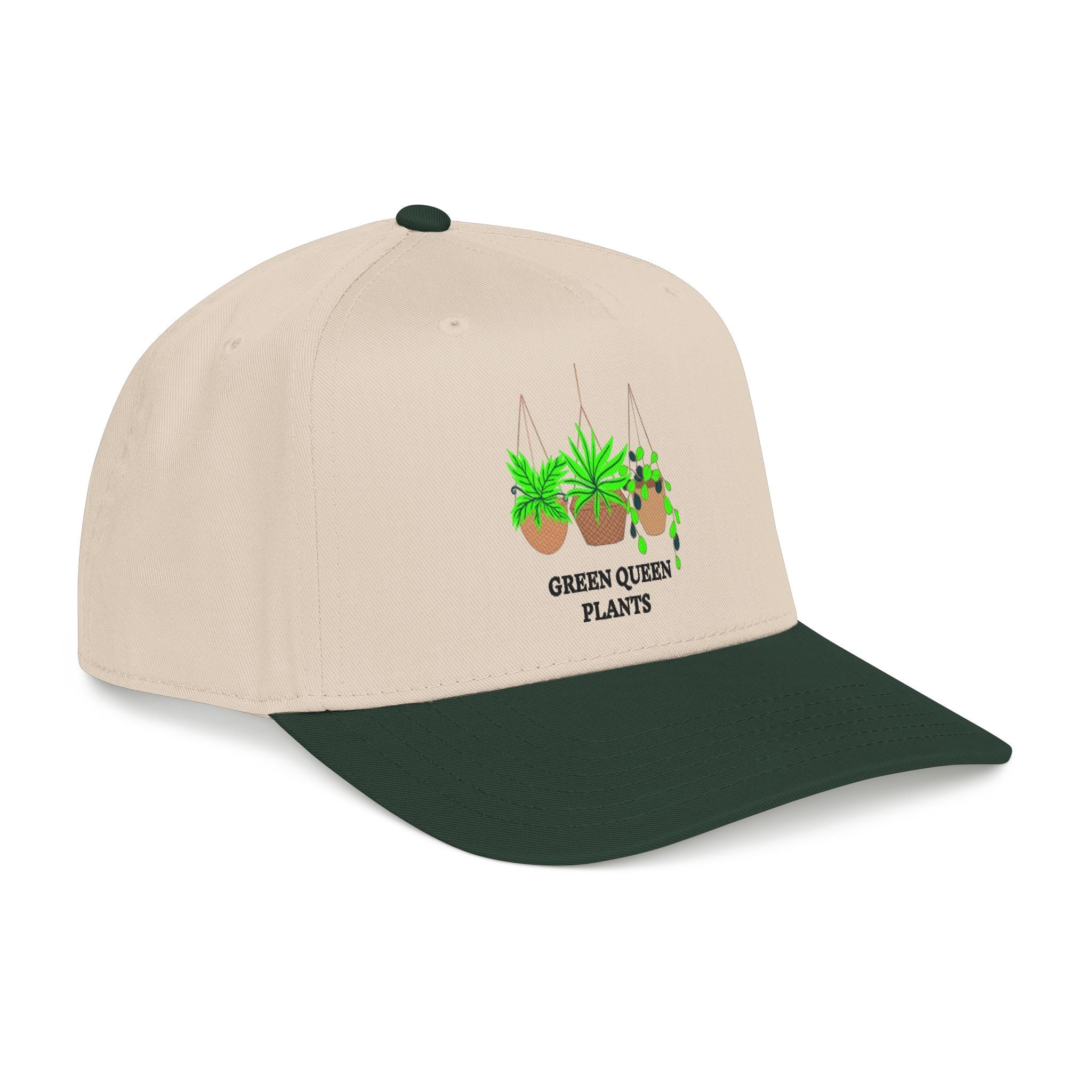 Green Queen Plants Baseball Cap — Hanging Pothos & Spider Plant Hat