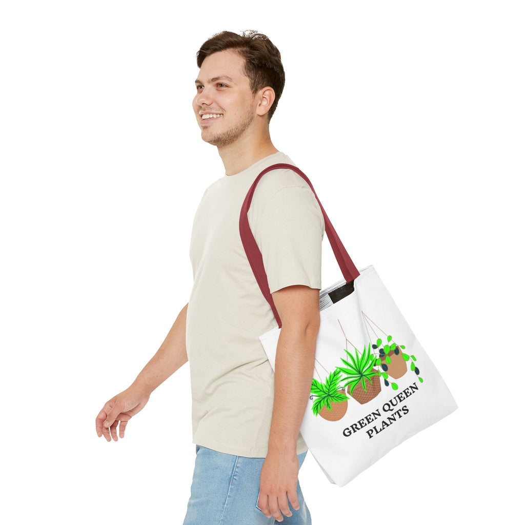 Tote — Green Queen Plants Hanging Houseplant Illustration Tote Bag