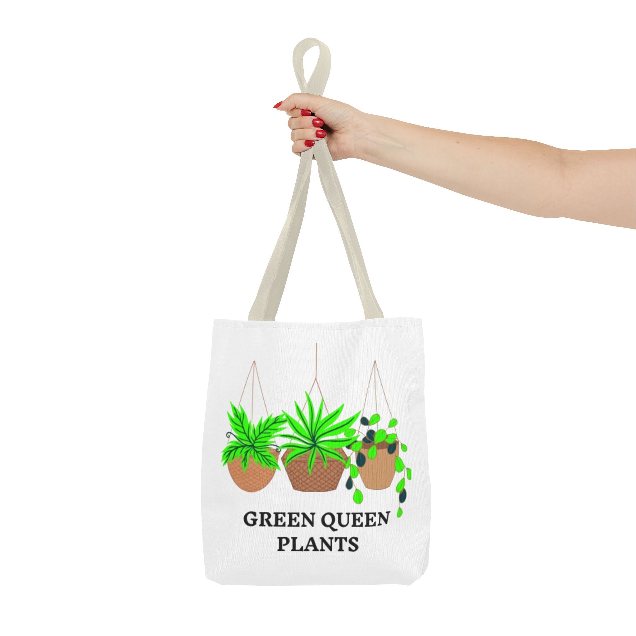 Tote — Green Queen Plants Hanging Houseplant Illustration Tote Bag