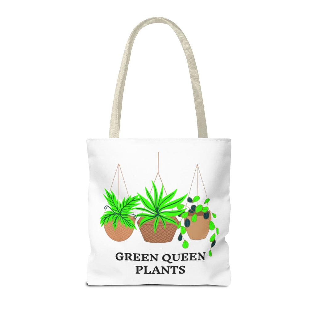 Tote — Green Queen Plants Hanging Houseplant Illustration Tote Bag