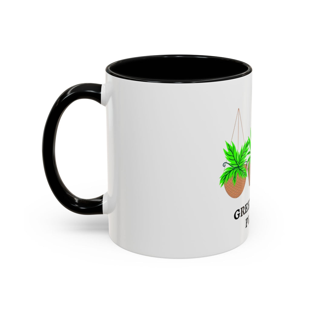 Green Queen Plants Accent Coffee Mug – Plant Lover Ceramic Mug (11/15oz)