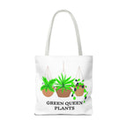 Tote — Green Queen Plants Hanging Houseplant Illustration Tote Bag