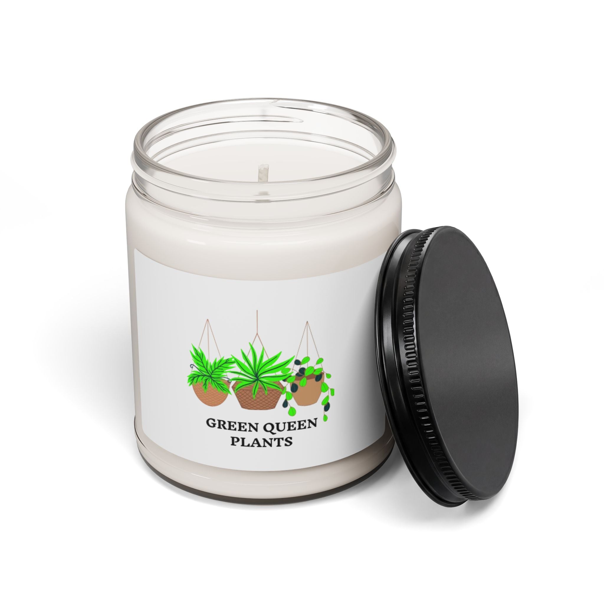 Green Queen Plants Scented Soy Candle — 9oz Jar Candle for Plant Lovers