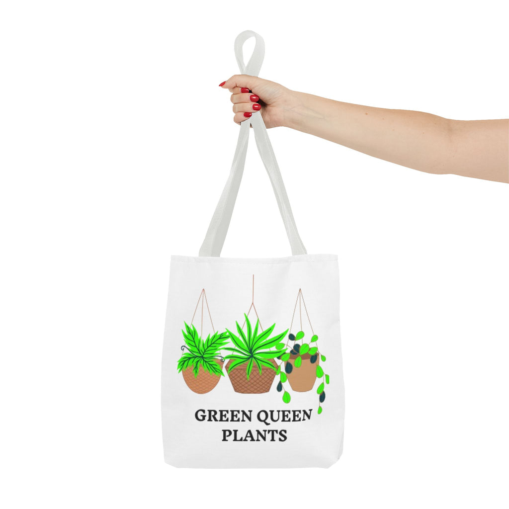 Tote — Green Queen Plants Hanging Houseplant Illustration Tote Bag