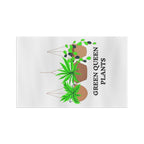 Green Queen Plants Microfiber Tea Towel — Hanging Houseplants Kitchen Towel