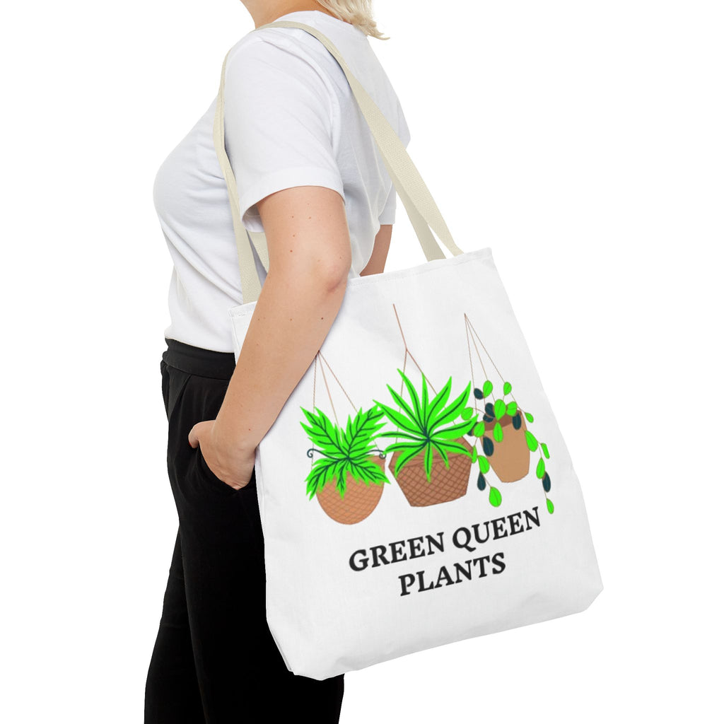 Tote — Green Queen Plants Hanging Houseplant Illustration Tote Bag