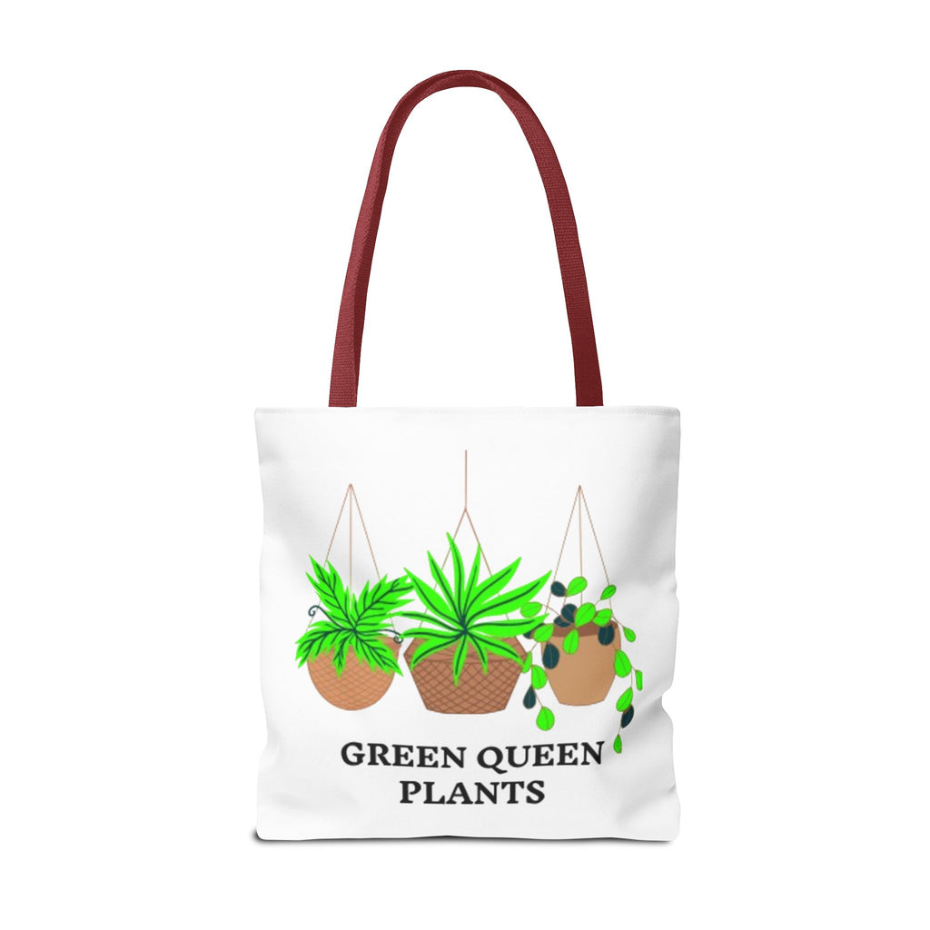 Tote — Green Queen Plants Hanging Houseplant Illustration Tote Bag