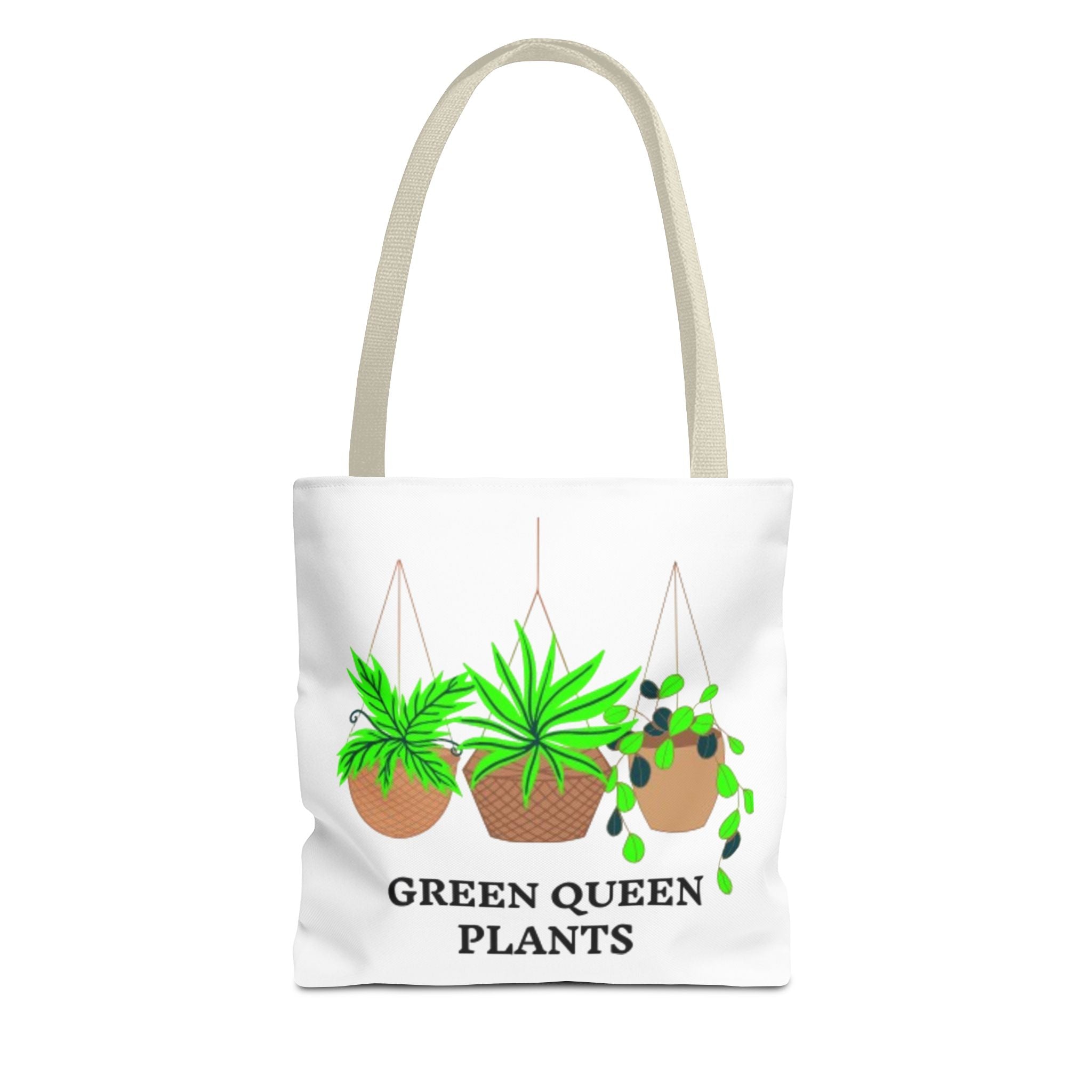 Tote — Green Queen Plants Hanging Houseplant Illustration Tote Bag